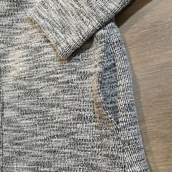 Eileen Fisher Cardigan Womens Large Marled Organic Cotton Kimono Sweater Gray - Picture 5 of 7